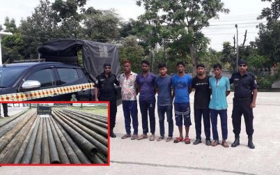 রামপাল তাপ বিদ্যুৎ কেন্দ্রের মালামালসহ ৬ ডাকাত আটক