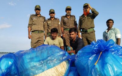 সুন্দরবনে অবৈধ শুটকিসহ আটক ২পাচারকারী কারাগারে