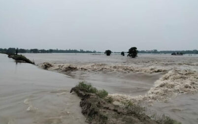 পাইকগাছায় বাঁধ ভেঙে লোকালয়ে পানি, ফসলের ব্যাপক ক্ষয়ক্ষতি