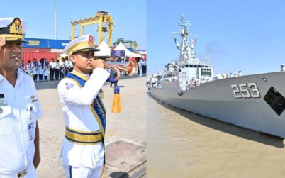 শুভেচ্ছা সফরে চট্টগ্রাম বন্দরে পাকিস্তানের পিএনএস সাইফ