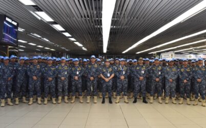 শান্তিরক্ষা মিশনে অংশ নিতে নৌবাহিনীর ৯৯ সদস্যের ঢাকা ত্যাগ