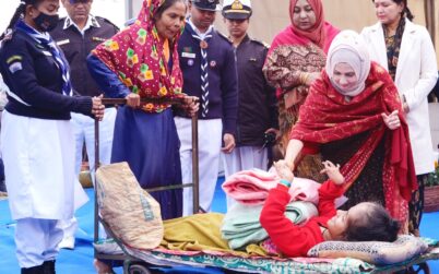 নৌবাহিনী পরিবার কল্যাণ সংঘের শীতবস্ত্র বিতরণ
