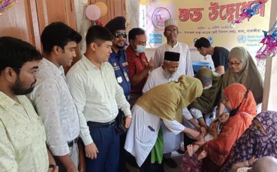 তালায় শুরু হয়েছে হাম-রুবেলা টিকাদান ক্যাম্পেইন